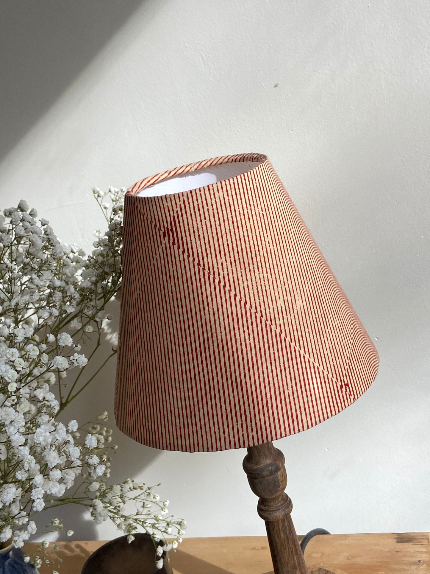 Ticking stripe empire lampshade
