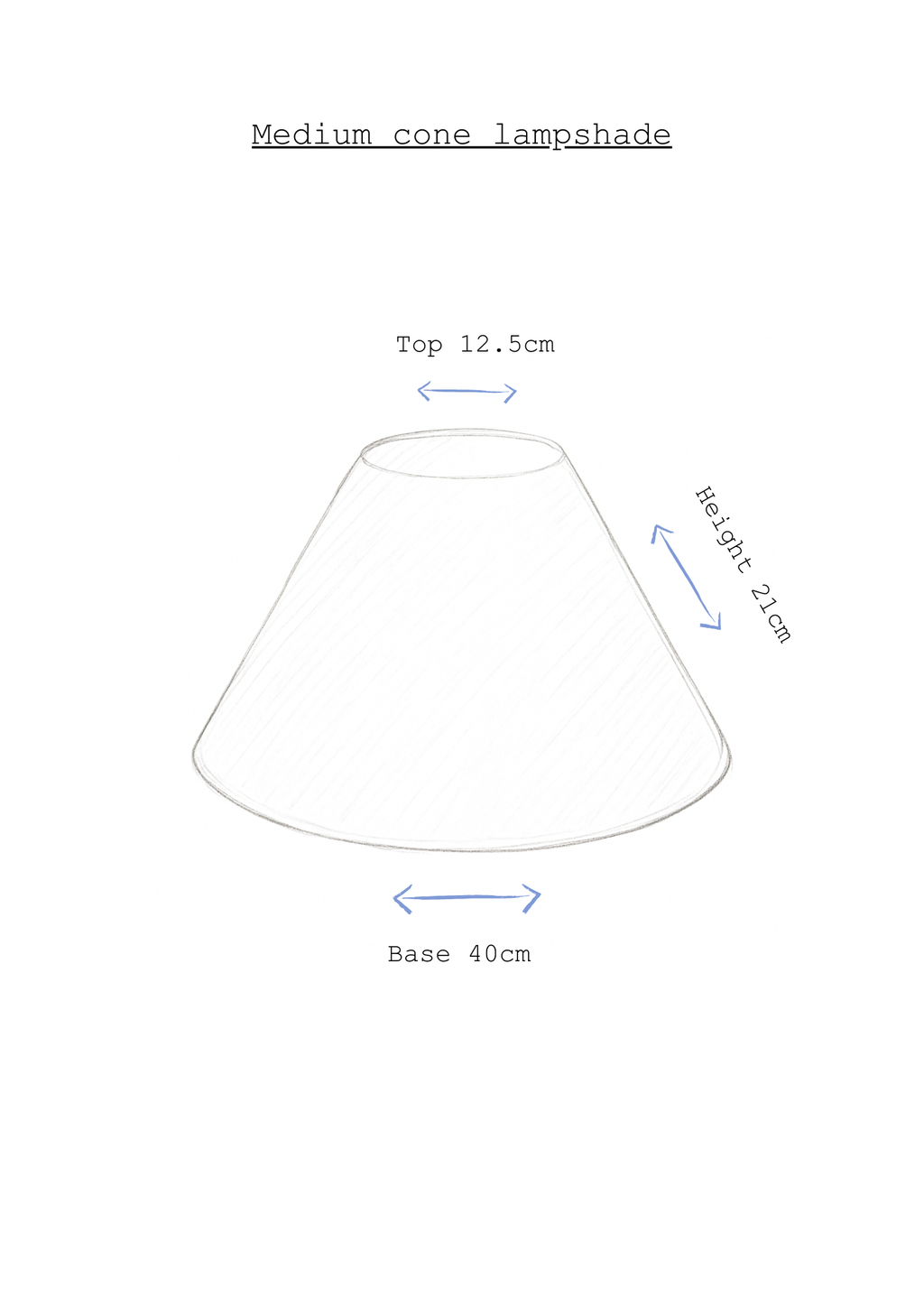 Clementine cone lampshade