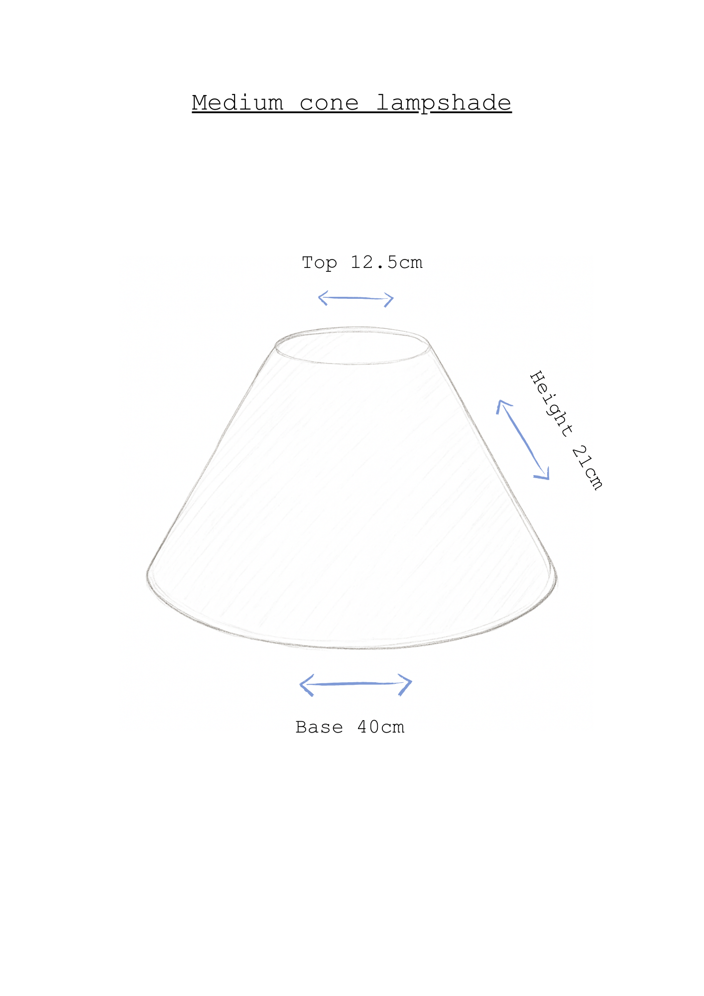 Clementine cone lampshade