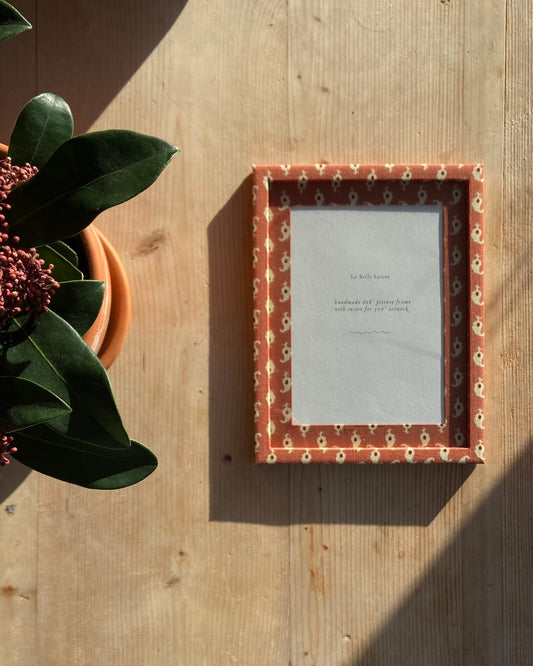 Handmade paisley 6x8 photo frame - limited edition