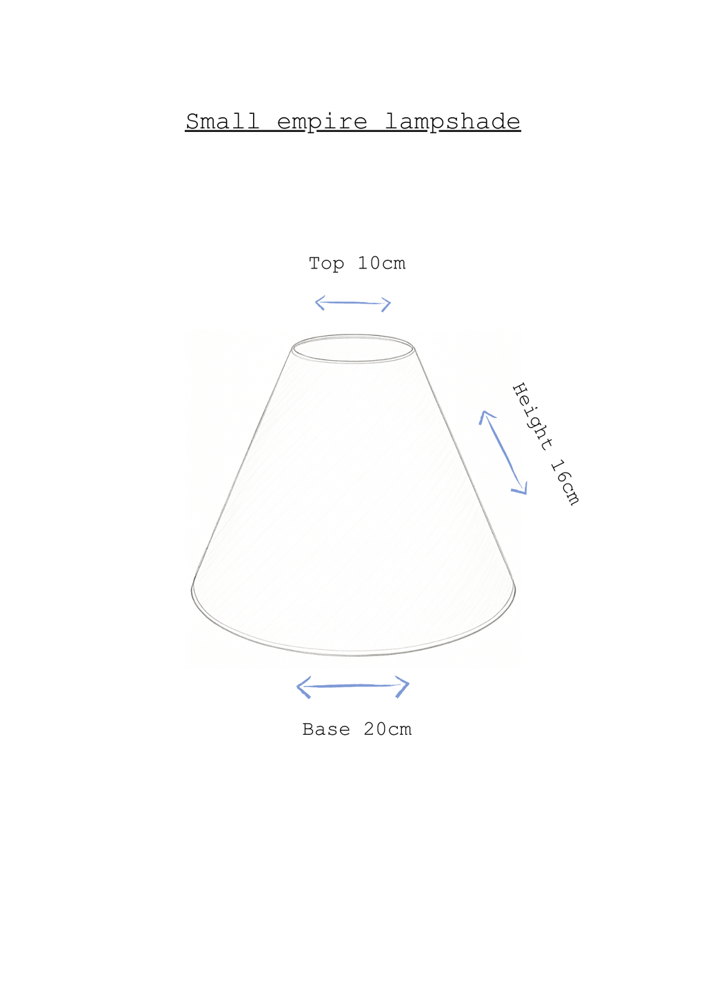 Ottilie empire lampshade