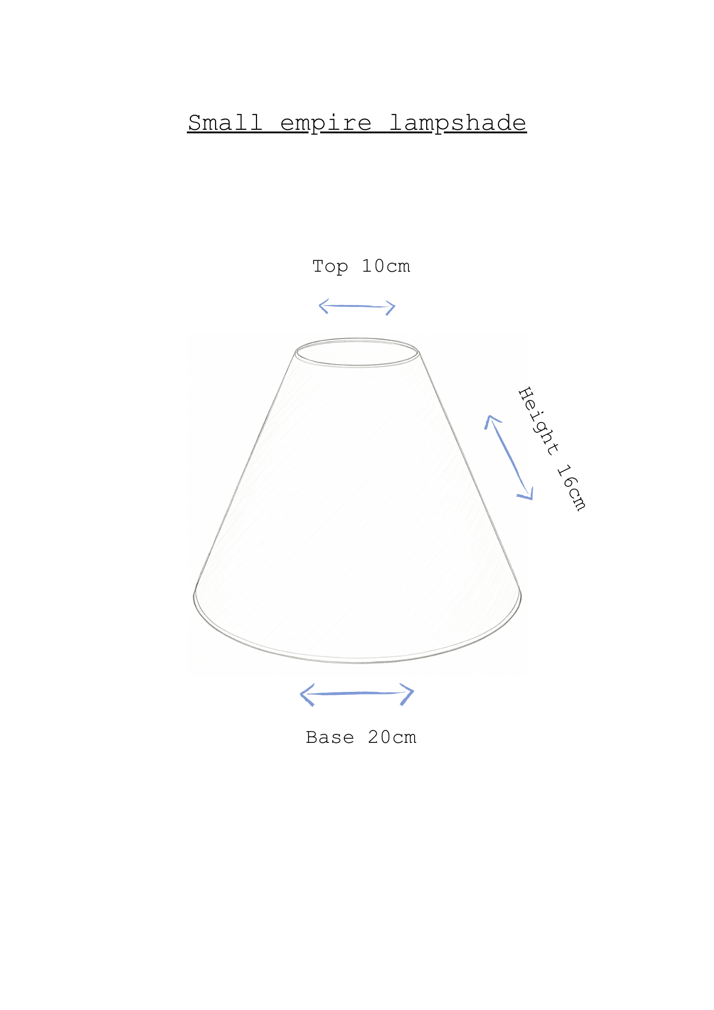 Ottilie empire lampshade