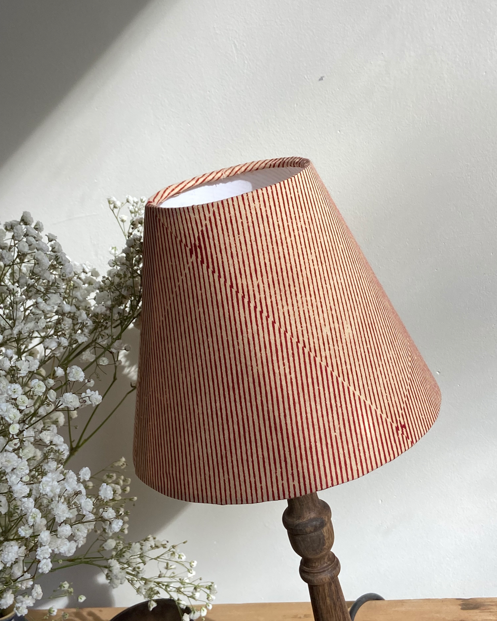 Ticking stripe empire lampshade