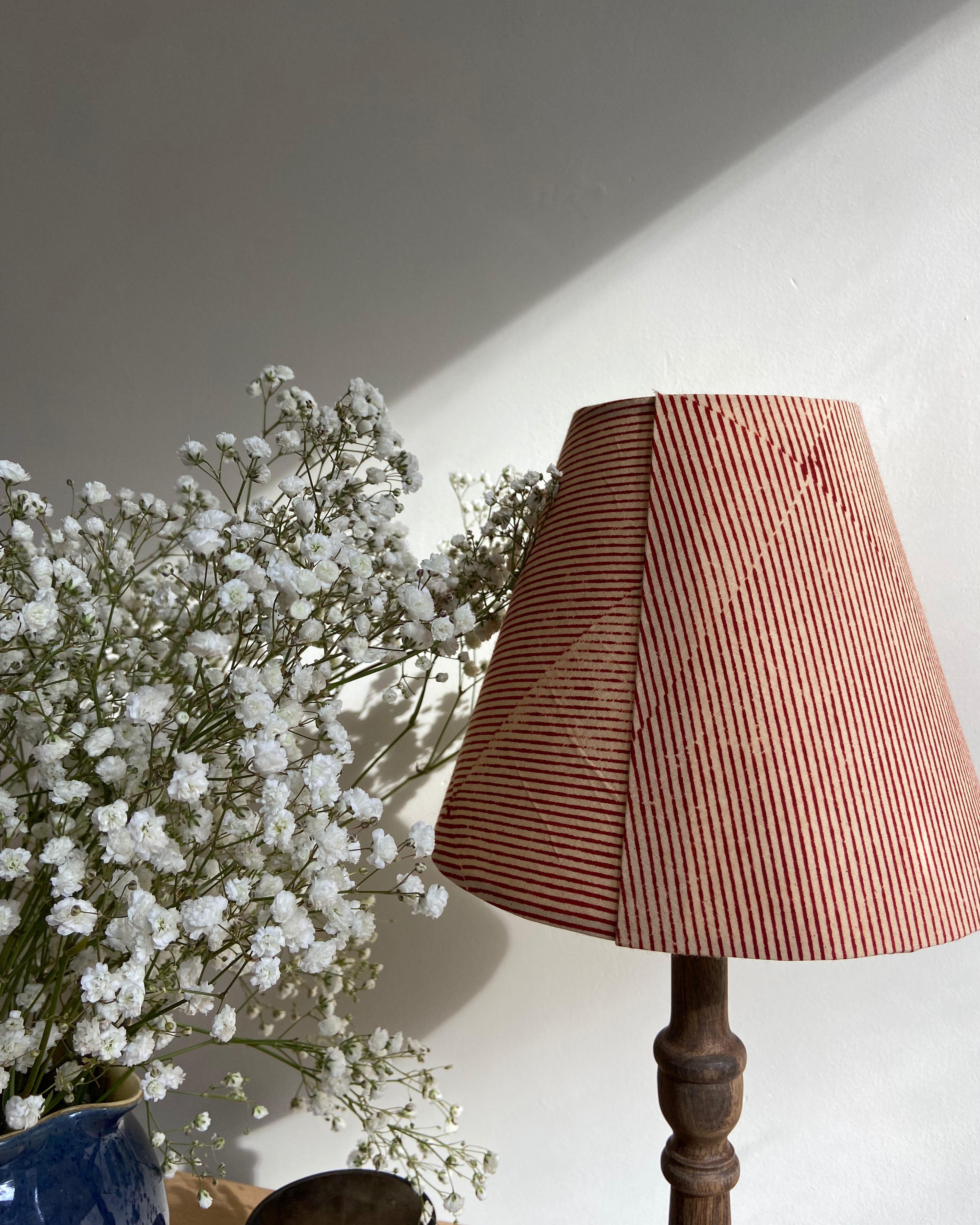 Ticking stripe empire lampshade