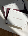 Pack of 4 thank you cards