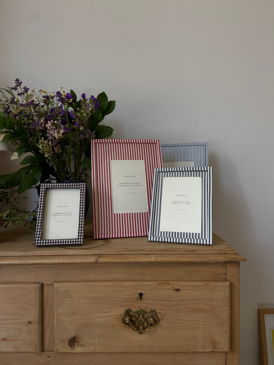 A6 gingham picture frame